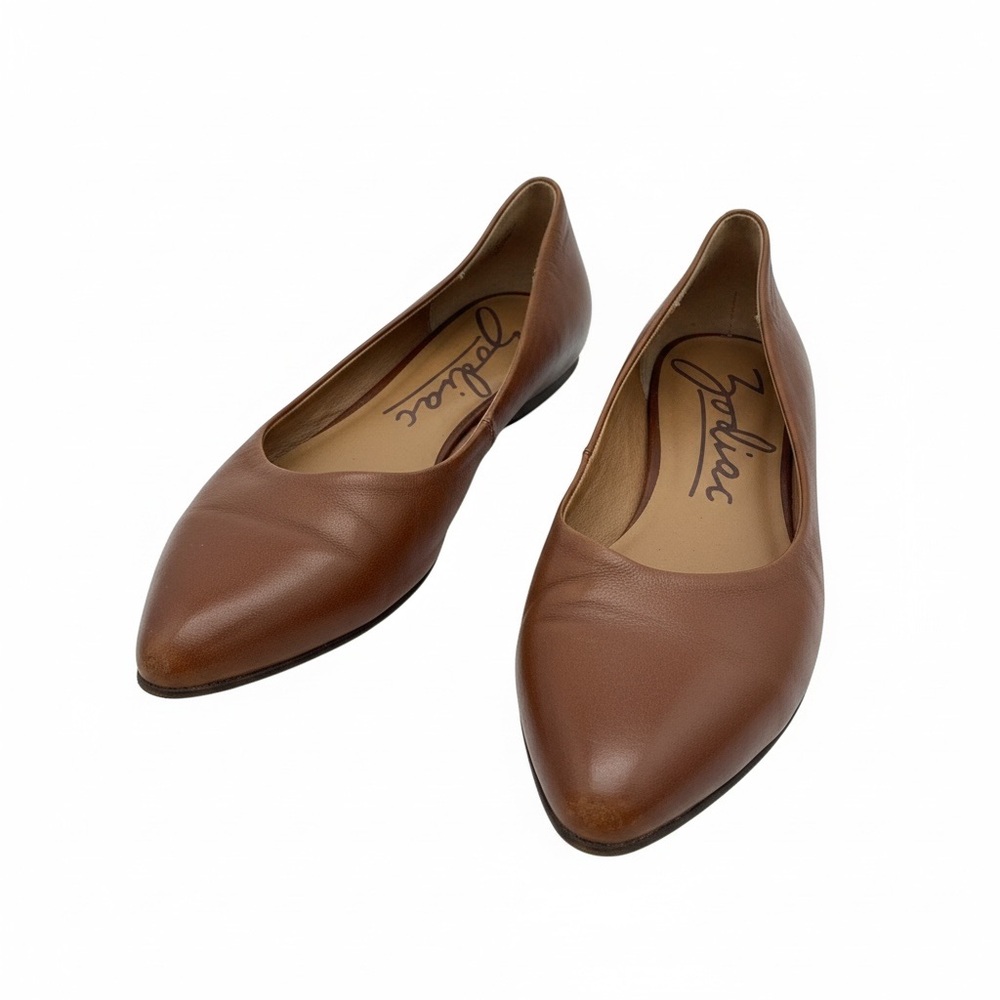 Zodiac Brown Leather Flats